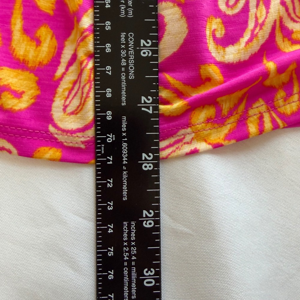 Dear Scarlett Pink Paisley Empire Waist Kimono Sleeve Tunic Top Womens Small NWT - Picture 8 of 8